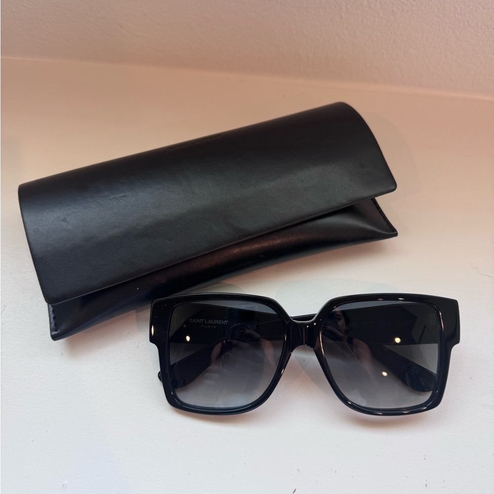 Saint Laurent Oversized Black Sunglasses